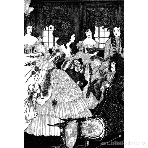 Битва красавцев и красоток. Иллюстрация к поэме А. Поупа «Похищение локона»