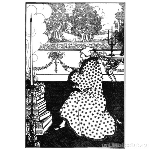 Молитва барона. Иллюстрация к поэме А. Поупа «Похищение локона»