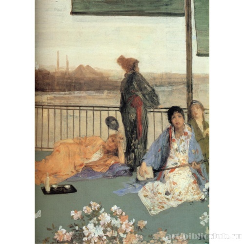 Вариации в бежевом и зеленом: балкон