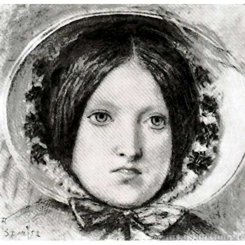 Рисунок жены художника в виде женщины-эмигрантки