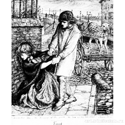 Найденная. Подготовительный рисунок к картине