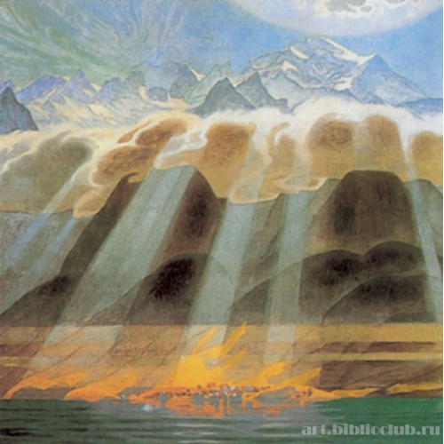 Гора в солнечном свете