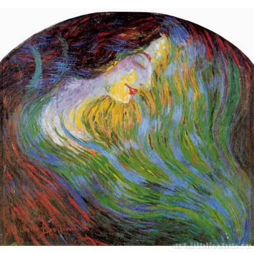 Этюд женского лица