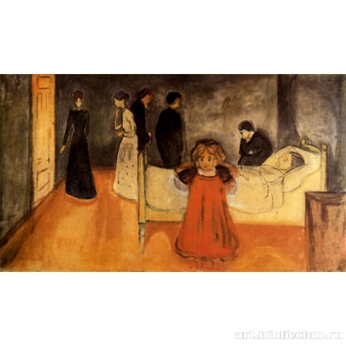 Девочка у постели умирающей матери