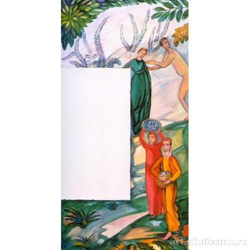 Эскиз росписи стены 