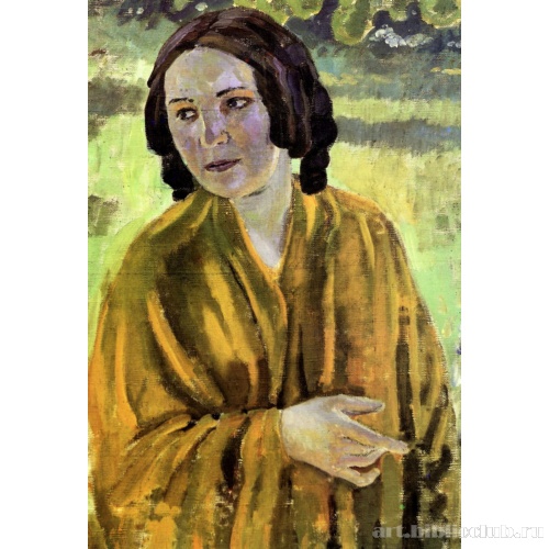 Девушка в жeлтой шали