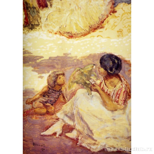 У Средиземного моря. Триптих. Правая часть. Фрагмент