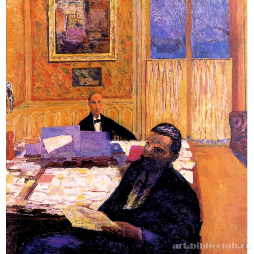 Жосс и Гастон Бернхаймы в своем бюро на площади Мадлен