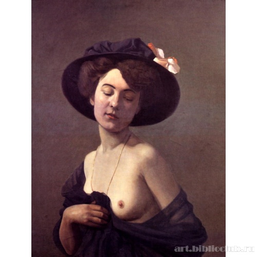 Женщина в черной шляпе