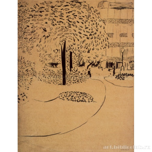 Набросок для «Садов». Площадь