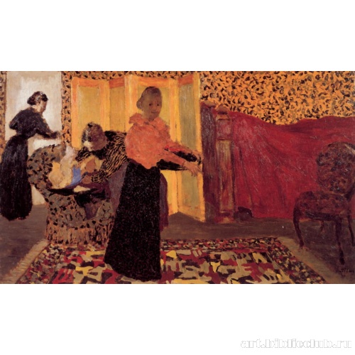 Интерьер с красной кроватью (Комната новобрачной)