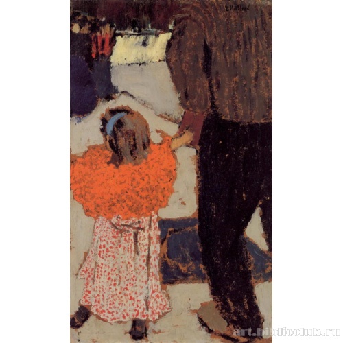 Девочка в оранжевой шали