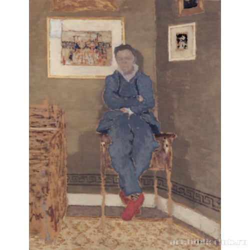 Феликс Валлоттон в своей мастерской