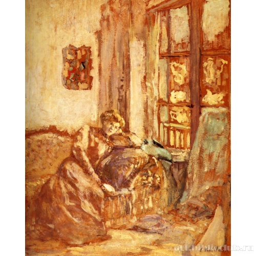 У окна (Интерьер. Дама у окна)