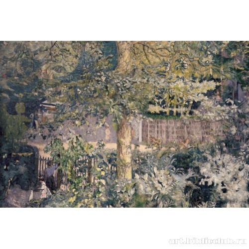 Листва: дуб и продавец фруктов