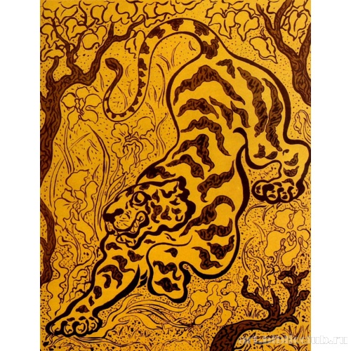 Тигр в джунглях