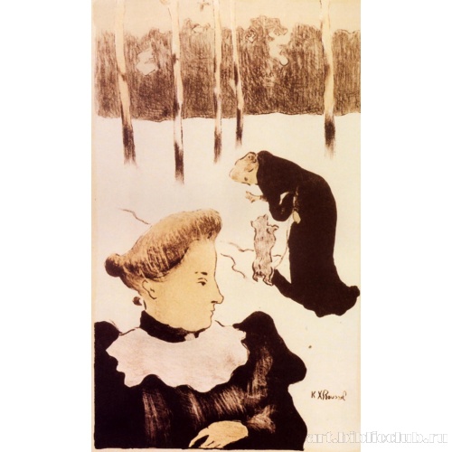 На снегу. Воспитание собаки