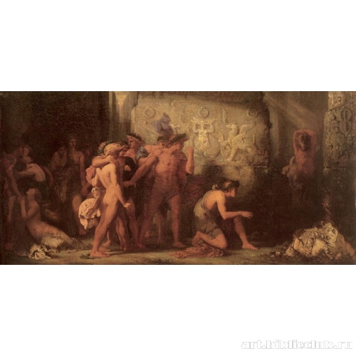 Афиняне, привезенные к минотавру в критском лабиринте