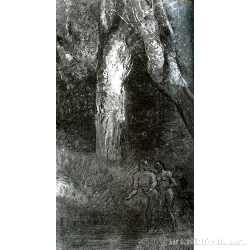 Две убегающие фигуры (Адам и Ева)