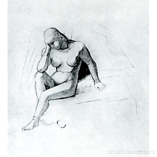 Подготовительный рисунок для «Мысли»