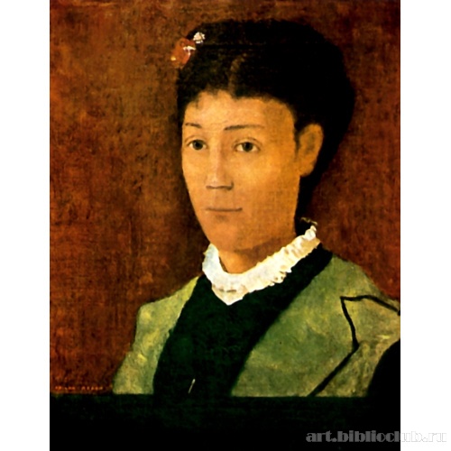 Портрет Камиллы, мадам Одилон Редон. Деталь