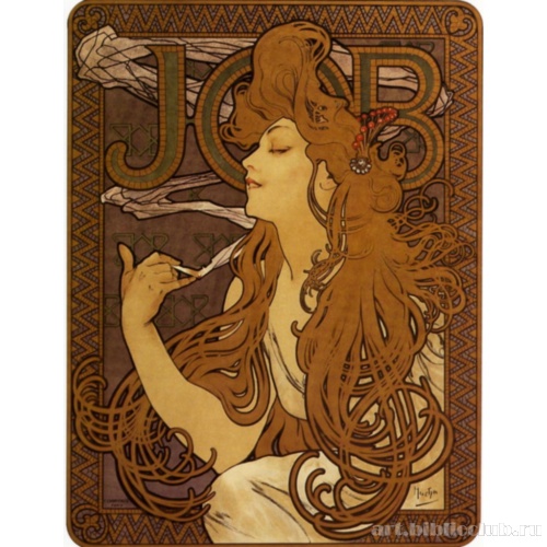Рекламный плакат для сигаретной компании «Job»