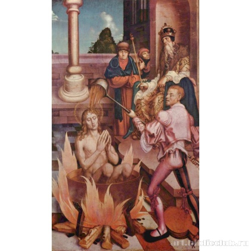 Св. Иоанн в котле с кипящим маслом