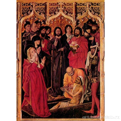 Воскрешение Лазаря, алтарный триптих, центральная часть