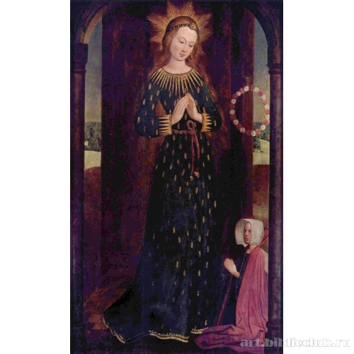 Мария в платье из колосьев