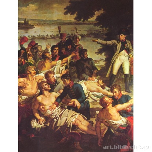 Возвращение Наполеона на остров Лобау 23 мая 1809. Фрагмент