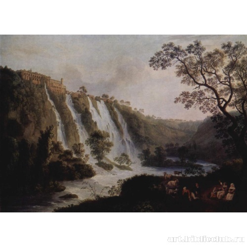 Вилла Мецената в Тиволи с водопадами