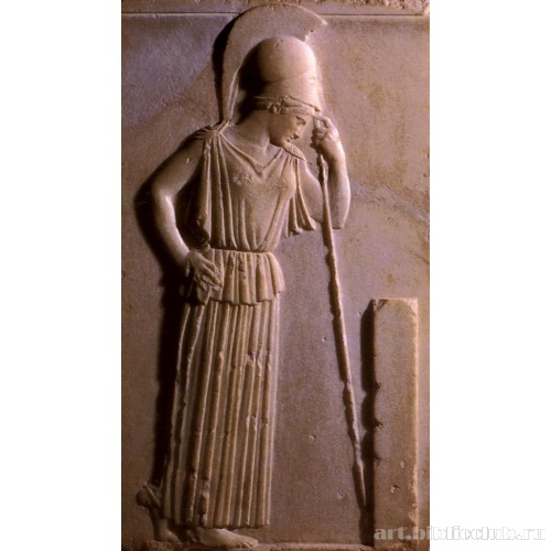 Мраморная стела с изображением Афины