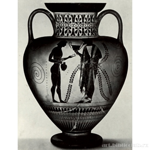 Амфора с изображением Диониса и его сына Ойнопиона