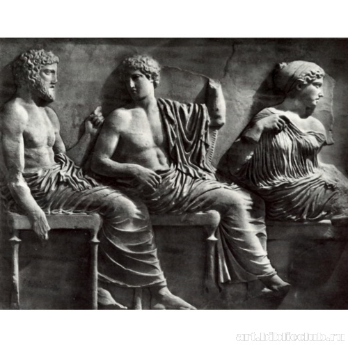 Посейдон, Аполлон и Артемида. Деталь восточного фриза Парфенона