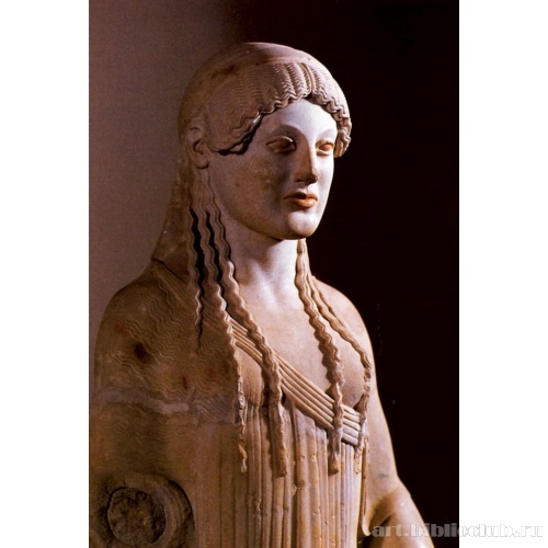 Кора с афинского акрополя: «хмурая девушка»