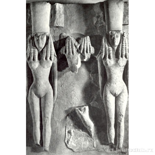 Рельеф с женскими фигурами. Из Гортины