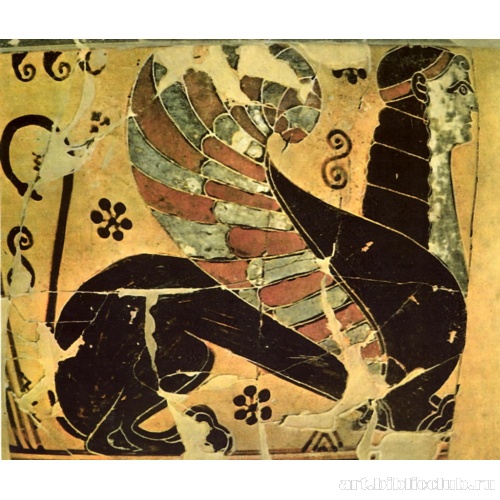 Сфинкс. Деталь аттического кратера