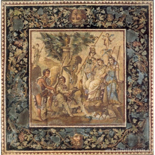 Мозаичный пол «Суд Париса»