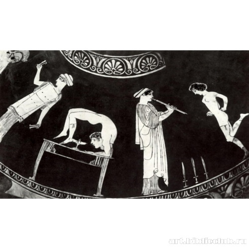 Полигнот. Танцовщицы и акробатки. Роспись гидрии. Деталь