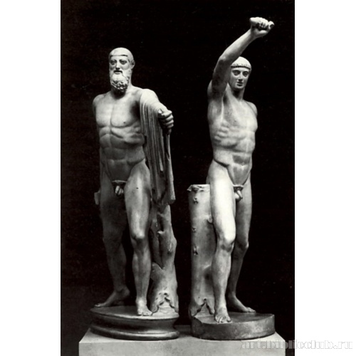 Критий и Несиот. Тираноубийцы. Мраморная римская копия с бронзового оригинала