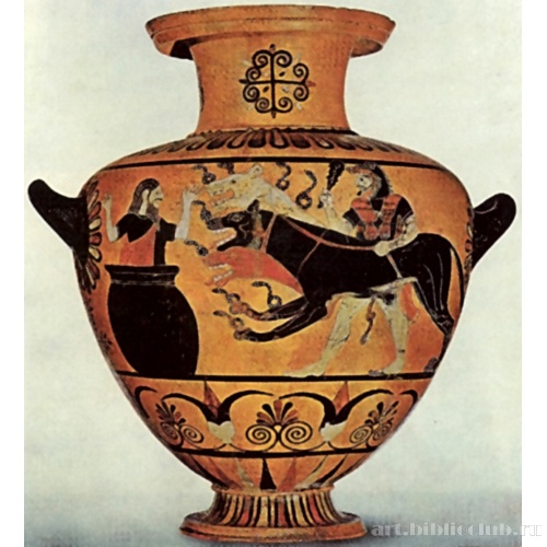 Церетанская гидрия с изображением Геракла, Кербера и Еврисфия