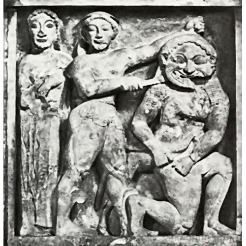 Персей, убивающий Медузу. Метопа храма «С» в Селеунте