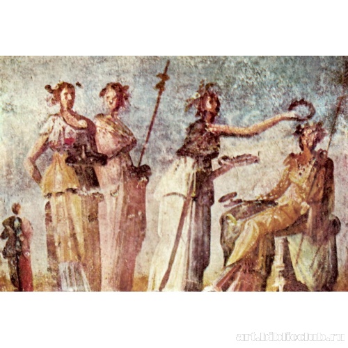 Жертвоприношение Дионису. Роспись из Геркуланума