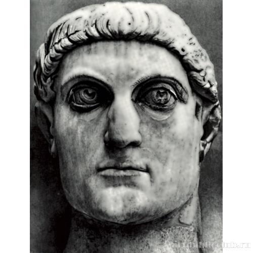 Голова колосса Константина. Из базилики Максенция (Константина)