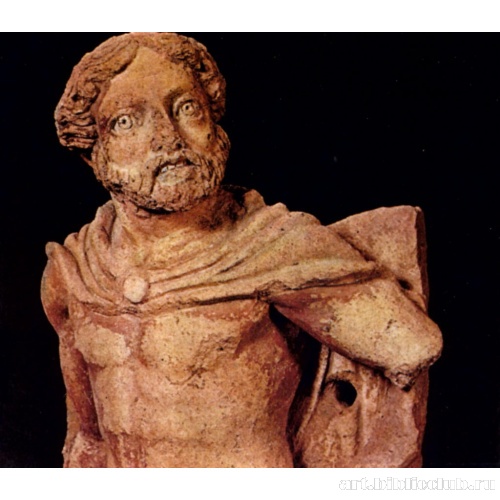 Мужская фигура. Горельеф из храма Бельведер в Орвьето. Деталь