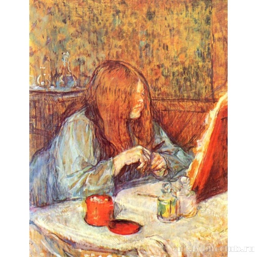 Мадам Пупуль за туалетом