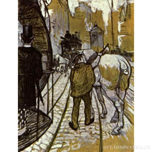 Запряжная лошадь из омнибусной компании