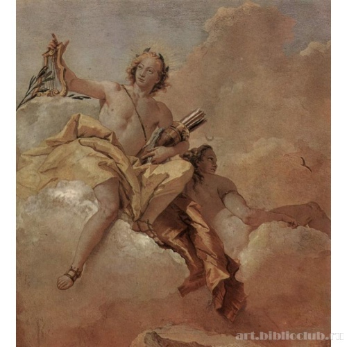 Фрески из виллы Вальмарана в Виченце. Аполлон и Диана