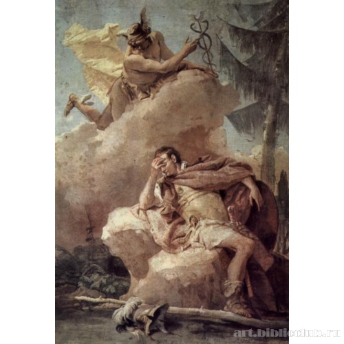 Меркурий является во сне Энею и внушает ему покинуть Карфаген