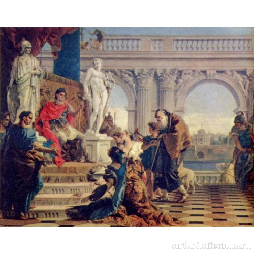 Меценат, представляющий Августу искусства